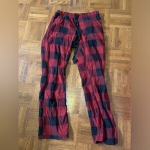 Fuzzy Plaid Pj pants size Small